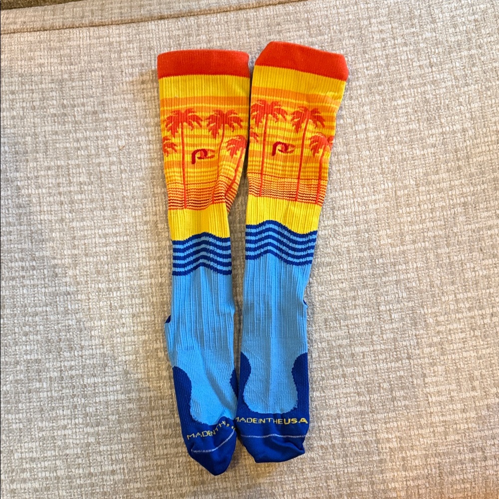 Colorful Palm Tree Knee-High Socks